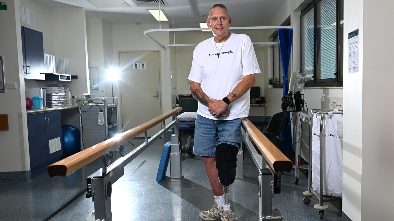 Jon Twartz is seen at Prince Charles Hospital in Brisbane