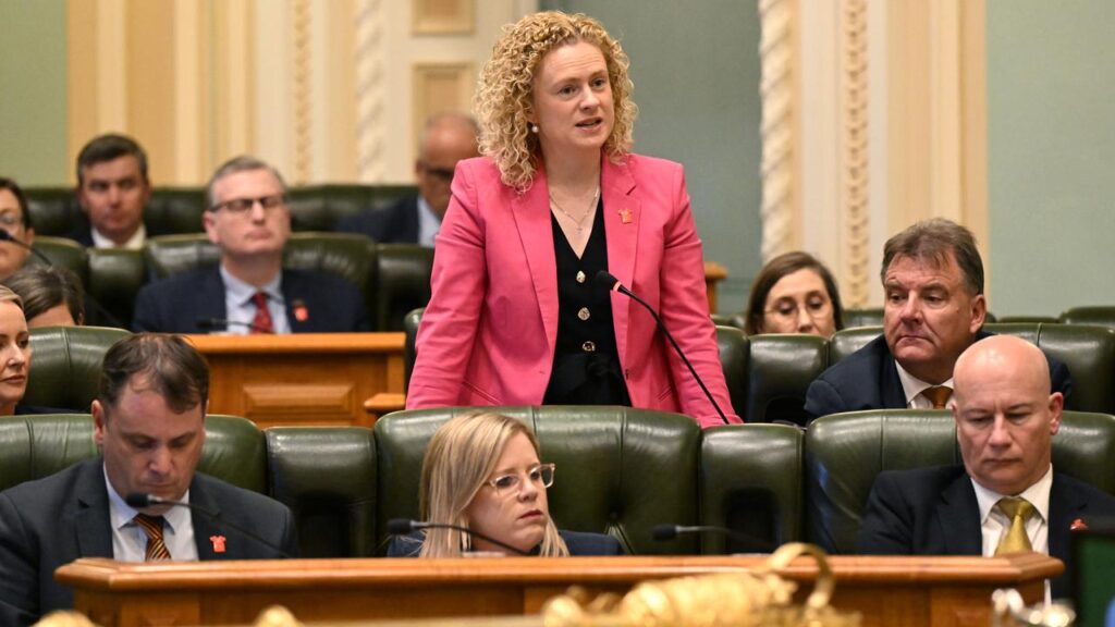 Amanda Stoker has been sworn in as Minister for Domestic and Family Violence and Child Safety.
