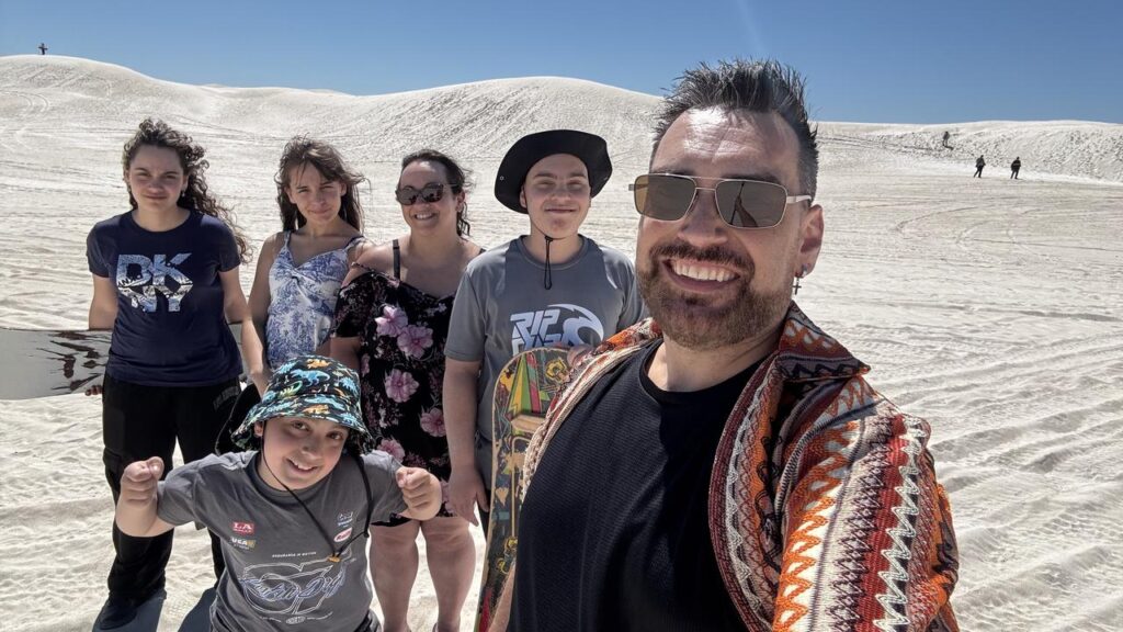 Steven Bugeja is unsure what will happen to assistance for his four children once provided by NDIS.
