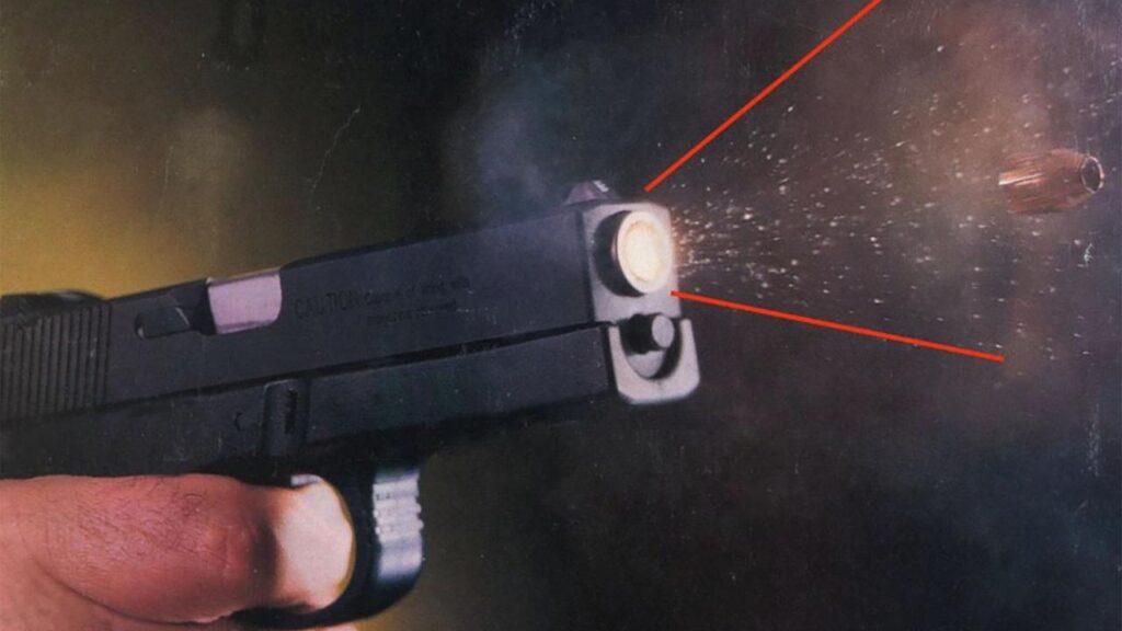 A diagram has been shown to jurors to explain the phenomenon of stippling.
