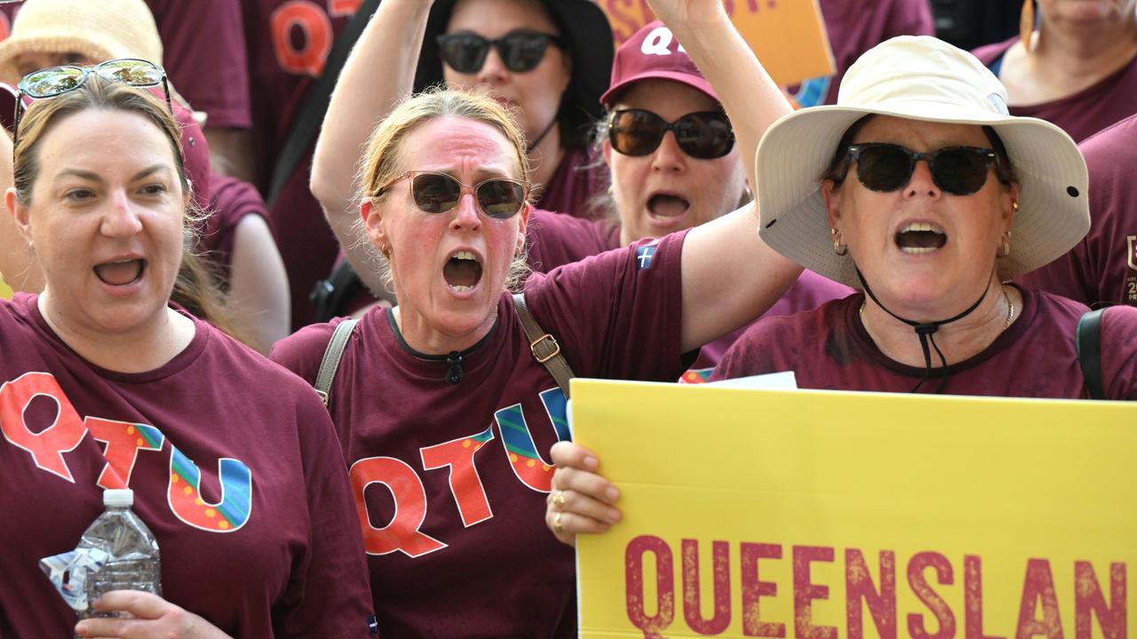 Striking teachers