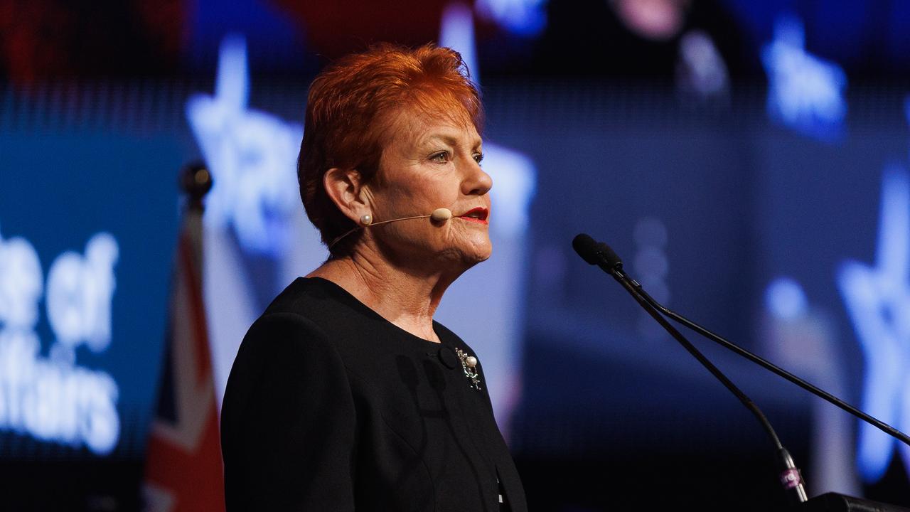 One Nation leader Pauline Hanson