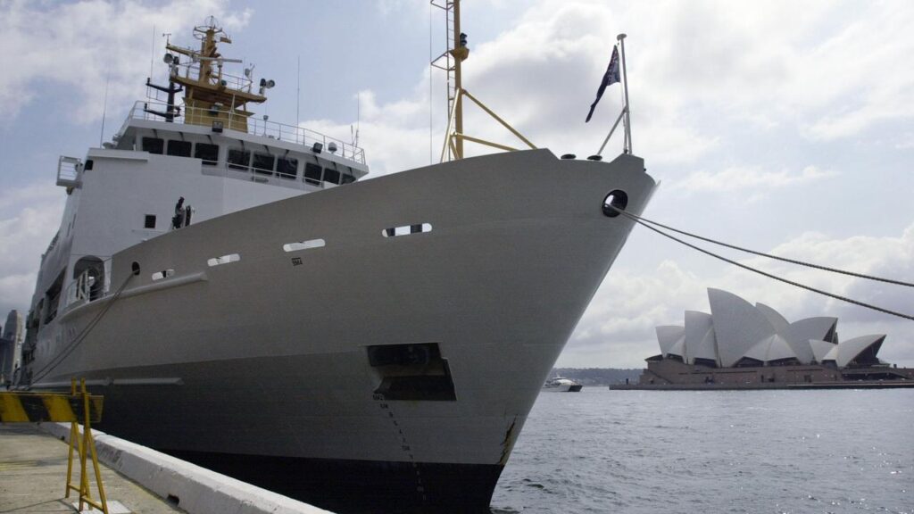 The Navy has stood down a suspect in the planting a recording device in a cabin on HMAS Leeuwin.
