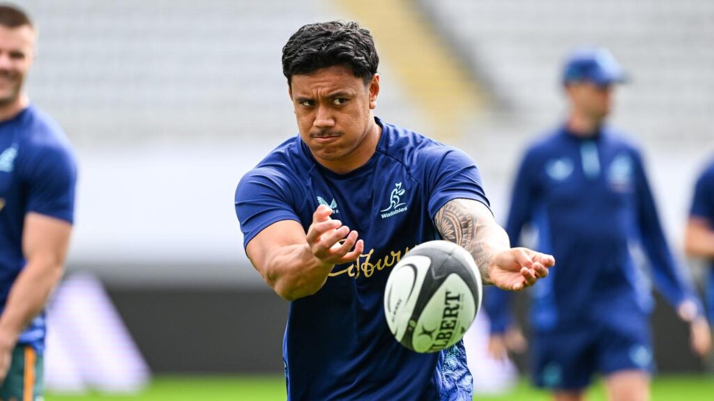 Len Ikitau is excited to be playing in Auckland, where Australia’s centres have a big task ahead.
