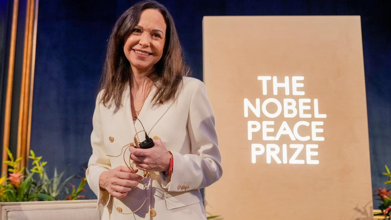 Nobel Peace Prize laureate Maria Corina Machado in 2025
