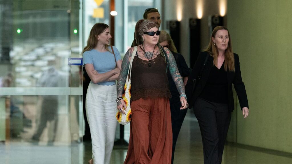 Toyah Cordingly’s mother Vanessa Gardiner (centre) wept during the appeal hearing.

