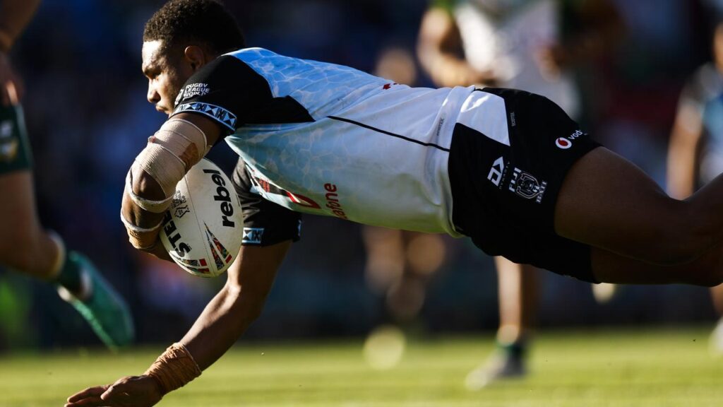 Fiji’s Solomone Saukuru has continued his prolific try-scoring rate at the Rugby League World Cup.
