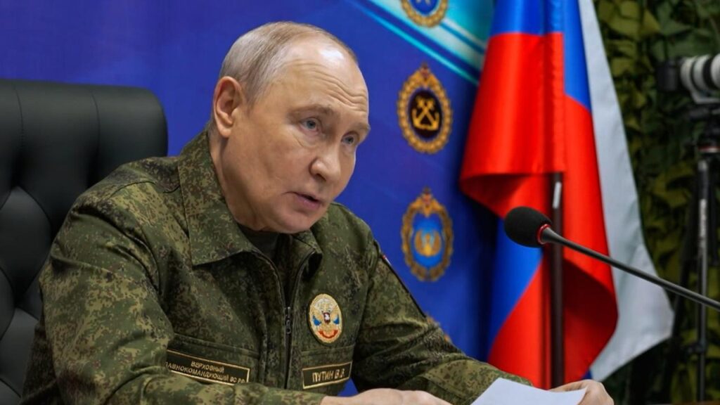 Russian President Vladimir Putin says Ukraine is building a “non-negotiable” buffer zone in Ukraine.
