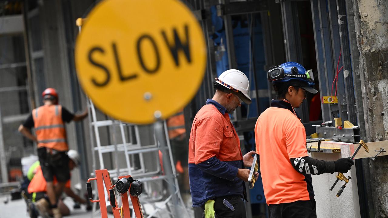 Construction workers in Melbourne