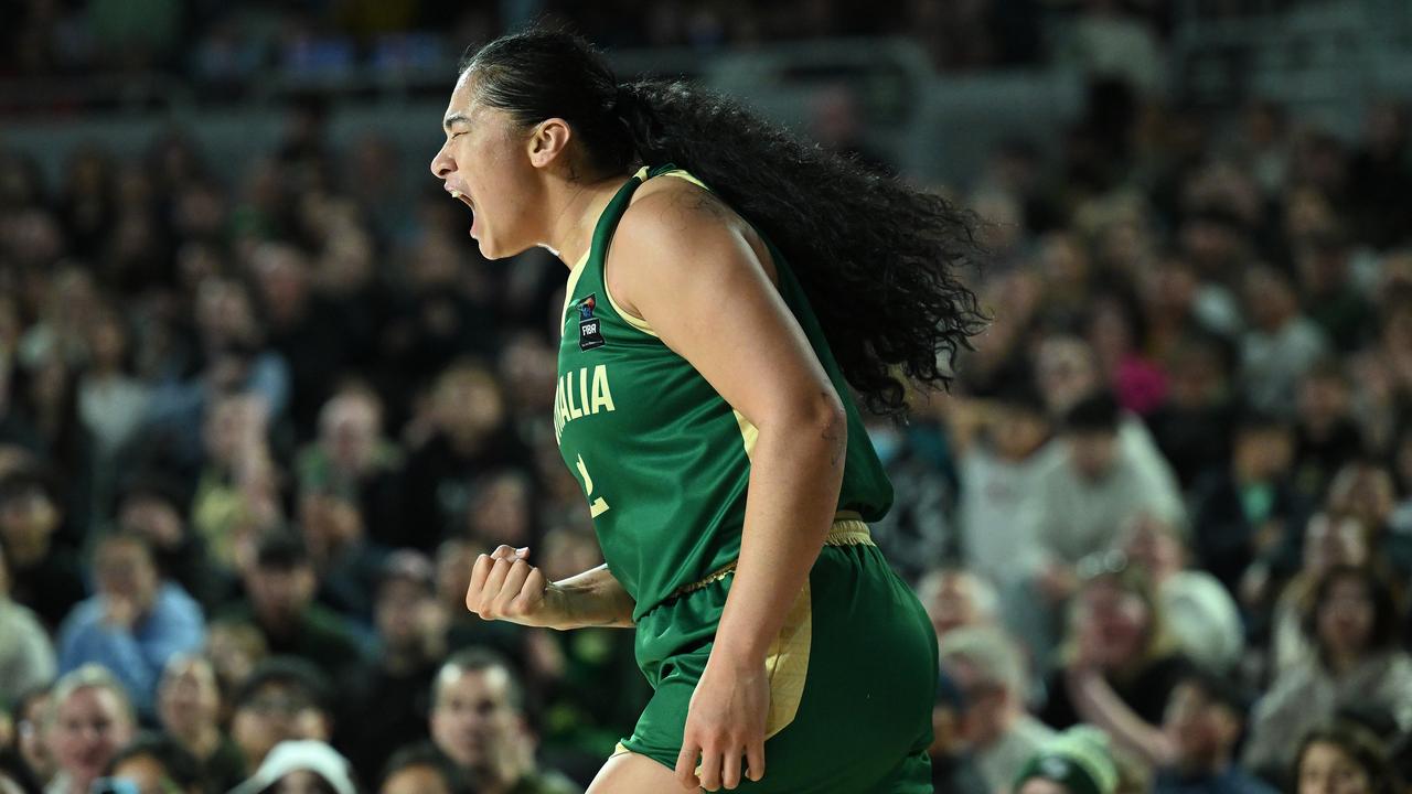 Zitina Aokuso celebrating