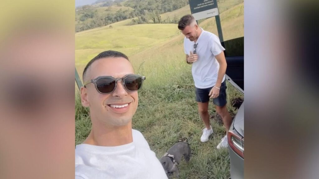 Beau Lamarre-Condon (left) is accused of murdering his ex-lover and the man’s new boyfriend.
