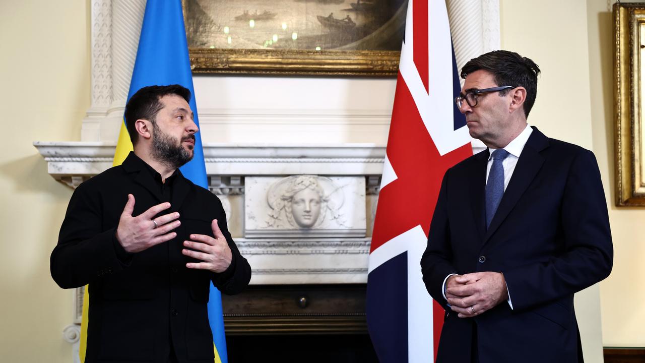 Volodymyr Zelenskiy and Andy Burnham