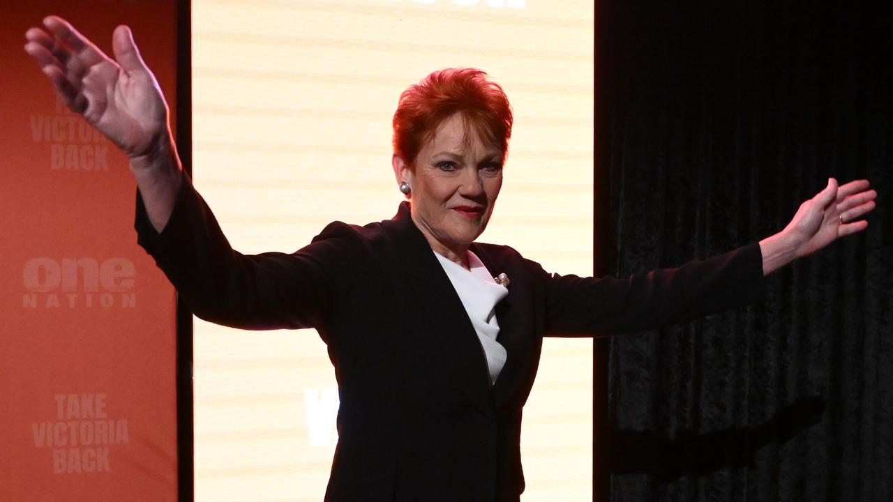 One Nation leader Pauline Hanson