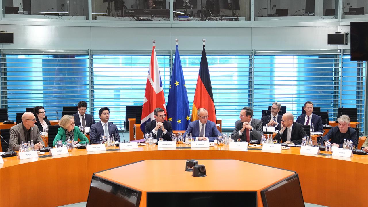 Burnham taking part in a forum in Berlin, Germany, last week.
