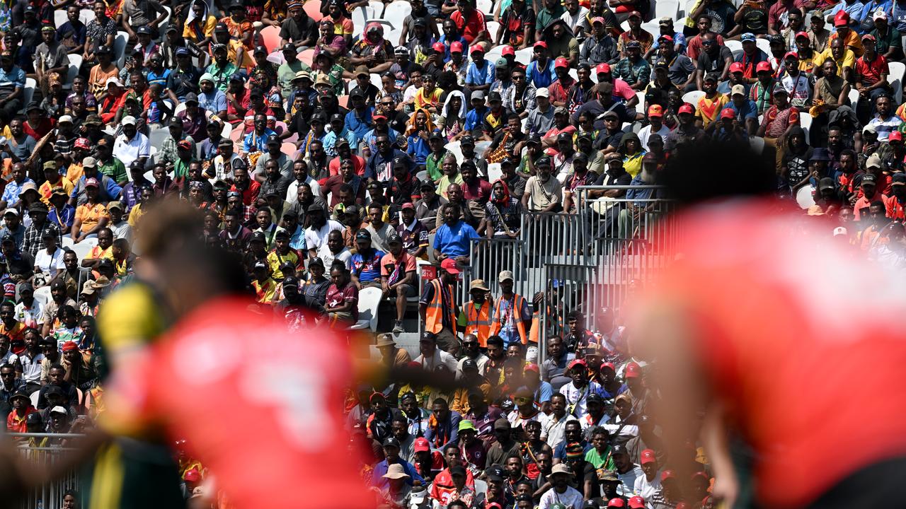 Fans turn out in Port Moresby.