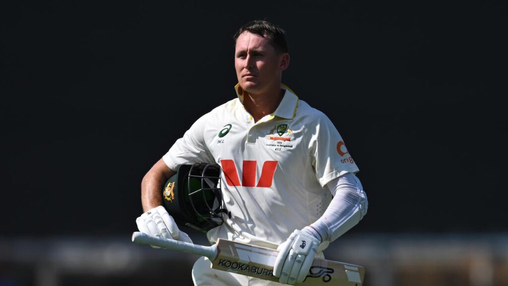 Marnus Labuschagne has scored his first ton for 11 months with the South Africa Tests looming.
