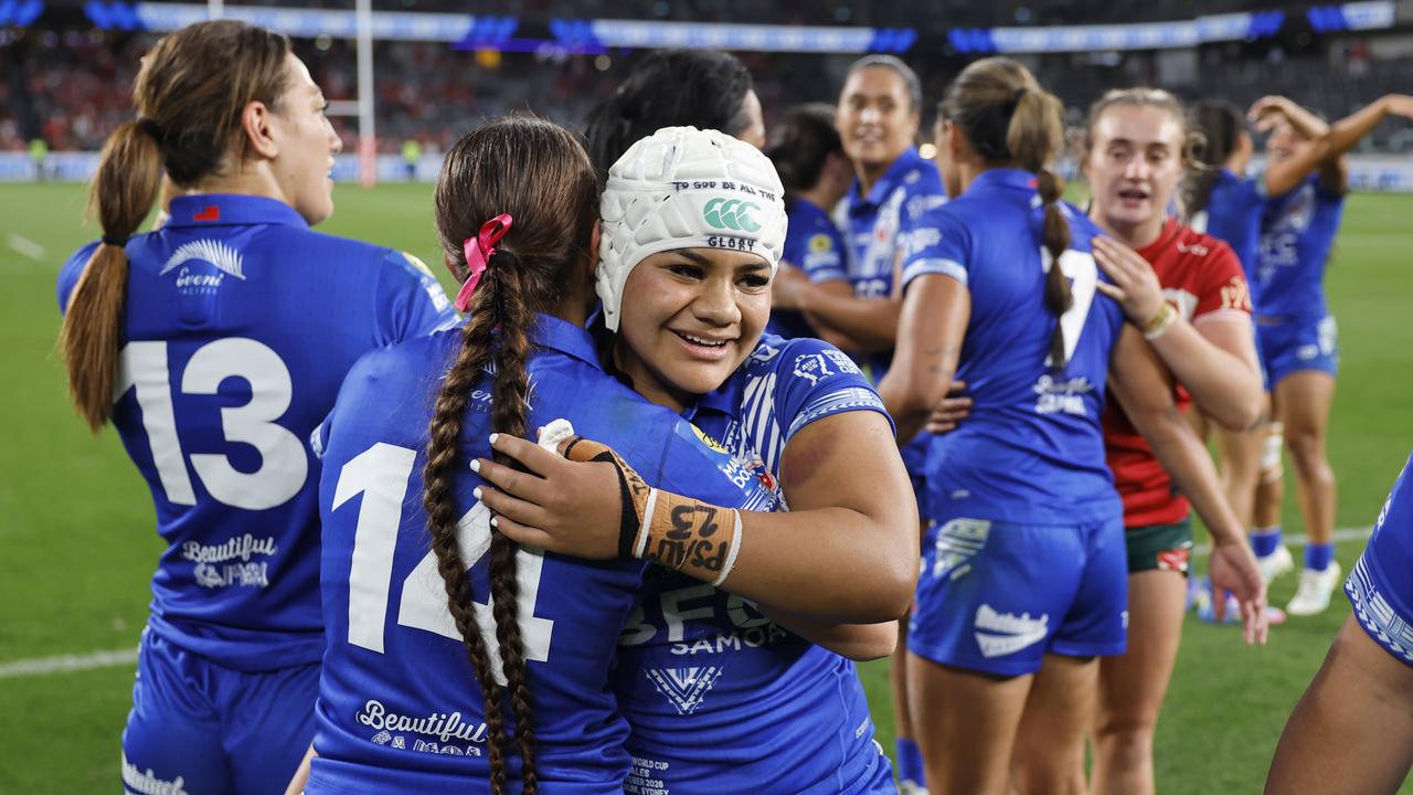 Samoa scored a crushing 76-0 win over Wales in Sydney.