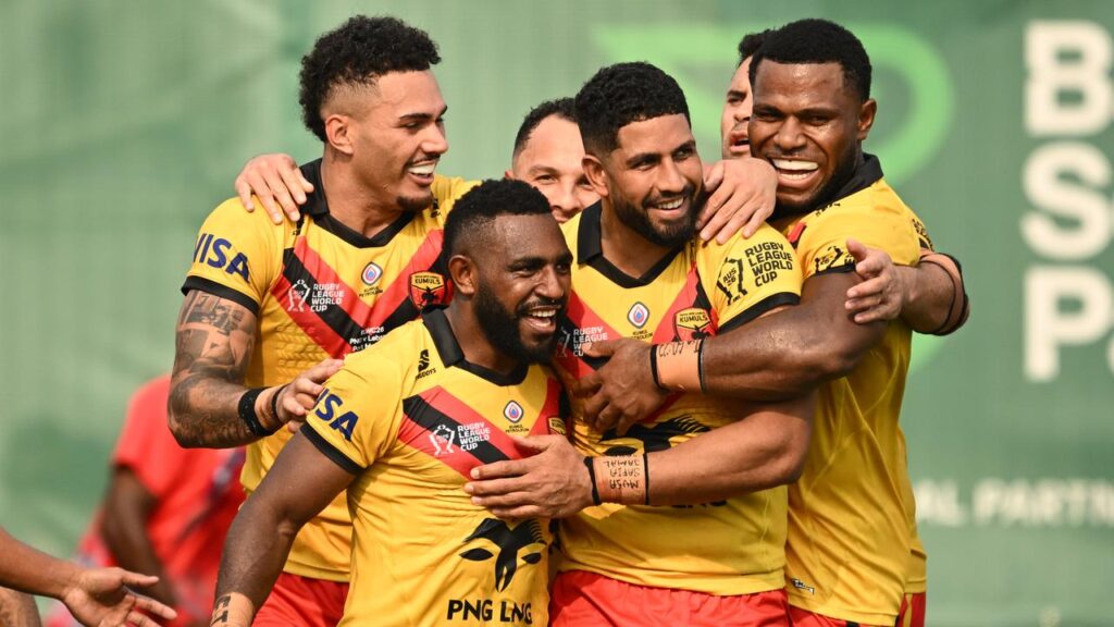 The Kumuls have opened their World Cup campaign with a home win against Lebanon.
