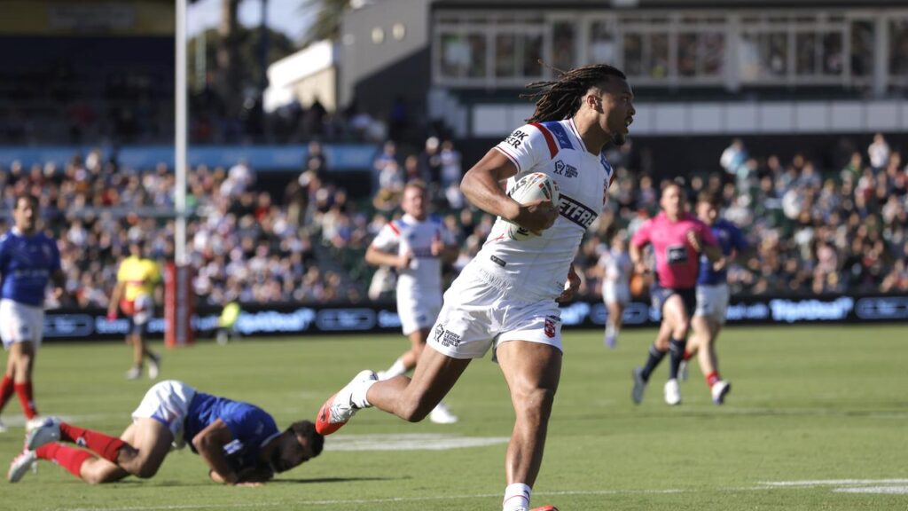 England’s strike weapons have run all over France in their World Cup clash in Perth.
