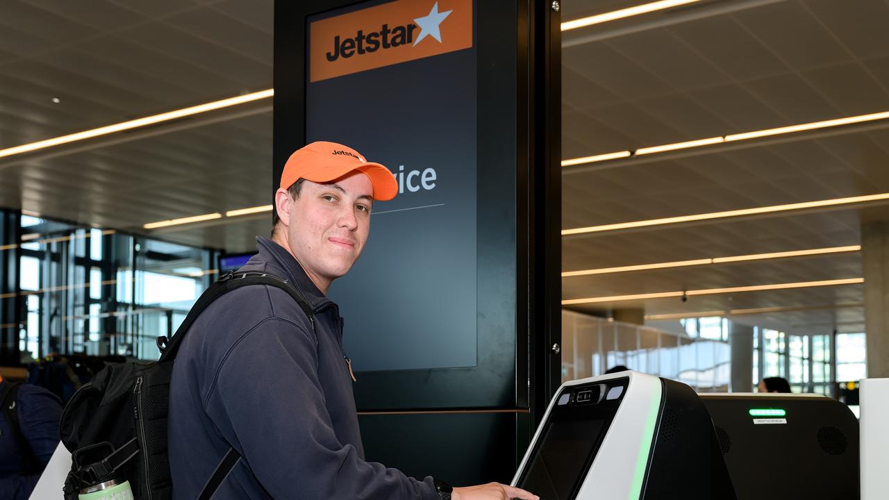 Jack Coffey checks in at Western Sydney International Airport