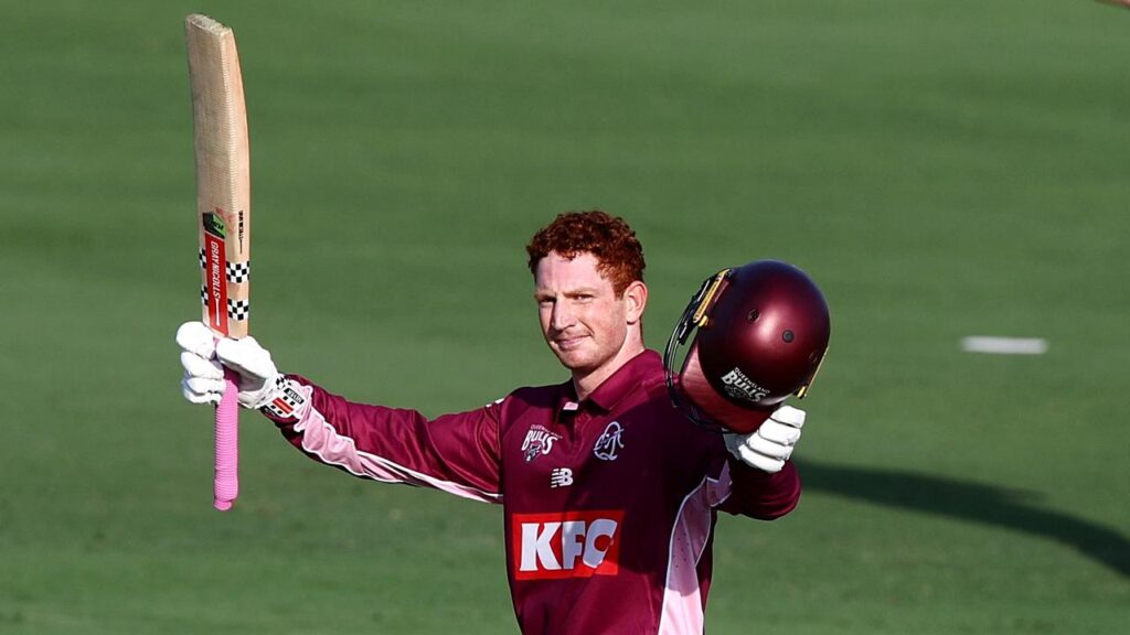 Queensland’s Hugh Weibgen has scored successive List A centuries after his 103 in Perth.
