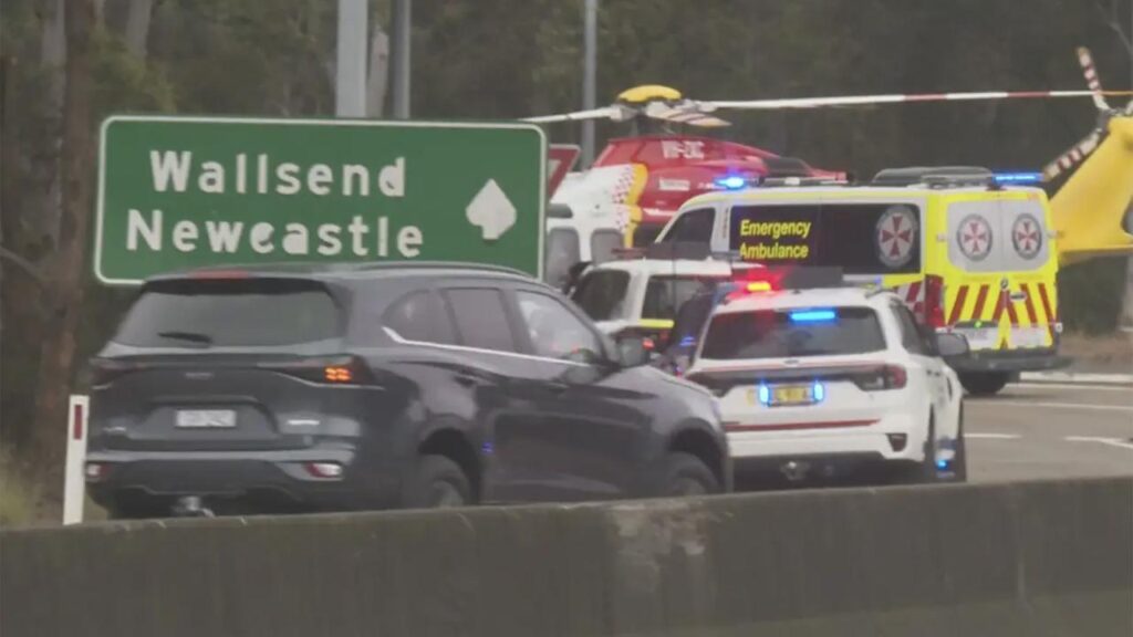 An 18-year-old P-plate driver has been charged with dangerous driving after a car struck NRL fans.
