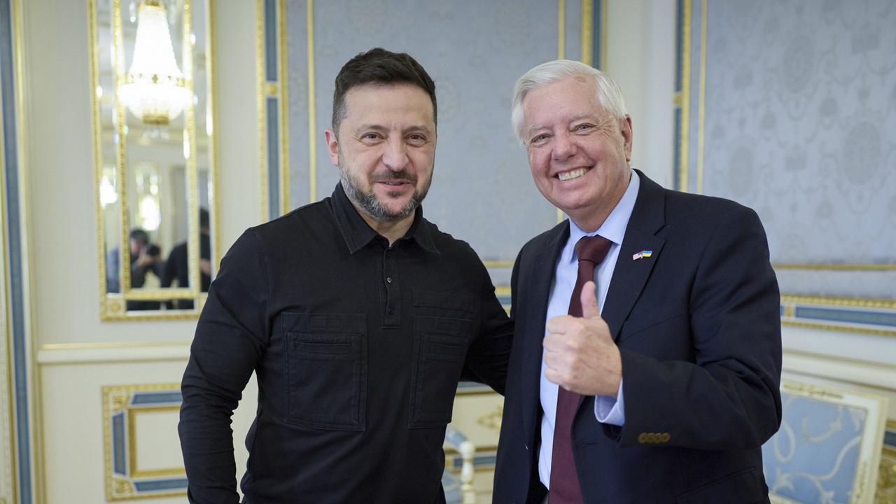 Lindsey Graham, President Zelensky in Kyiv
