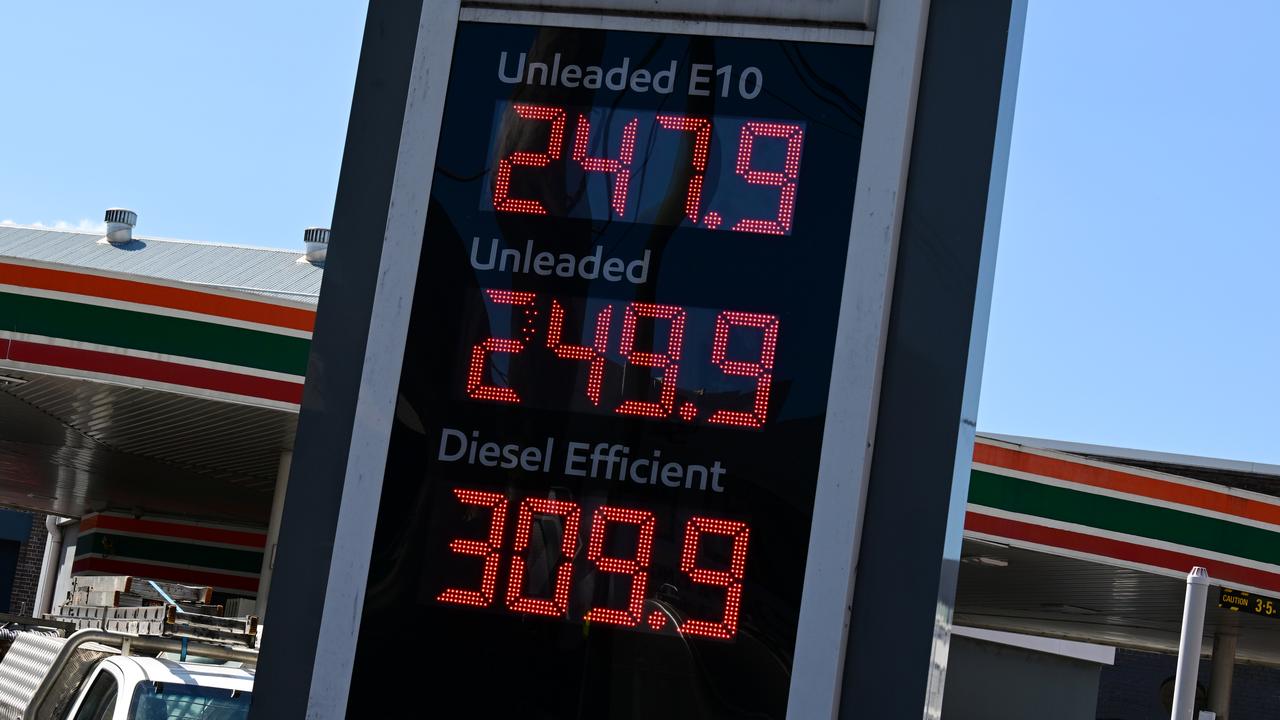 Fuel prices at a service station (file image)