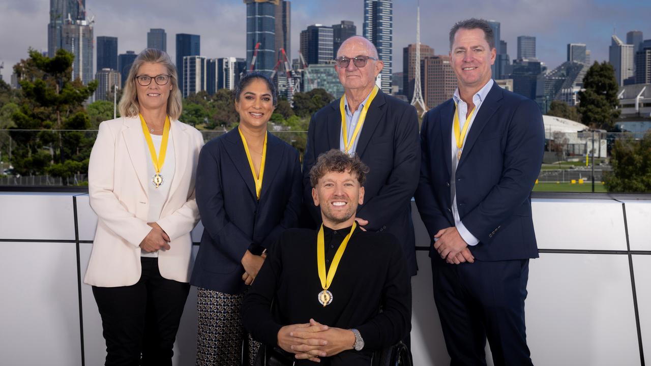 Five of the seven Sport Australia Hall of Fame inductees.