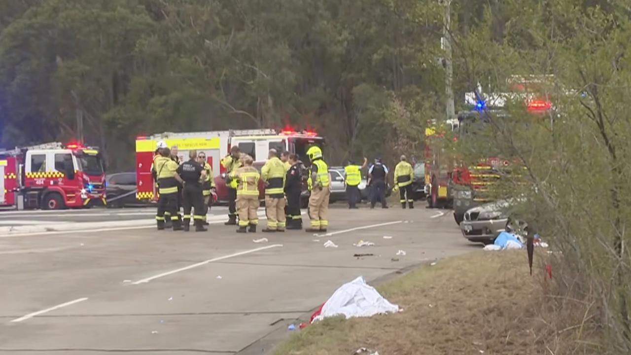 Newcastle accident scene