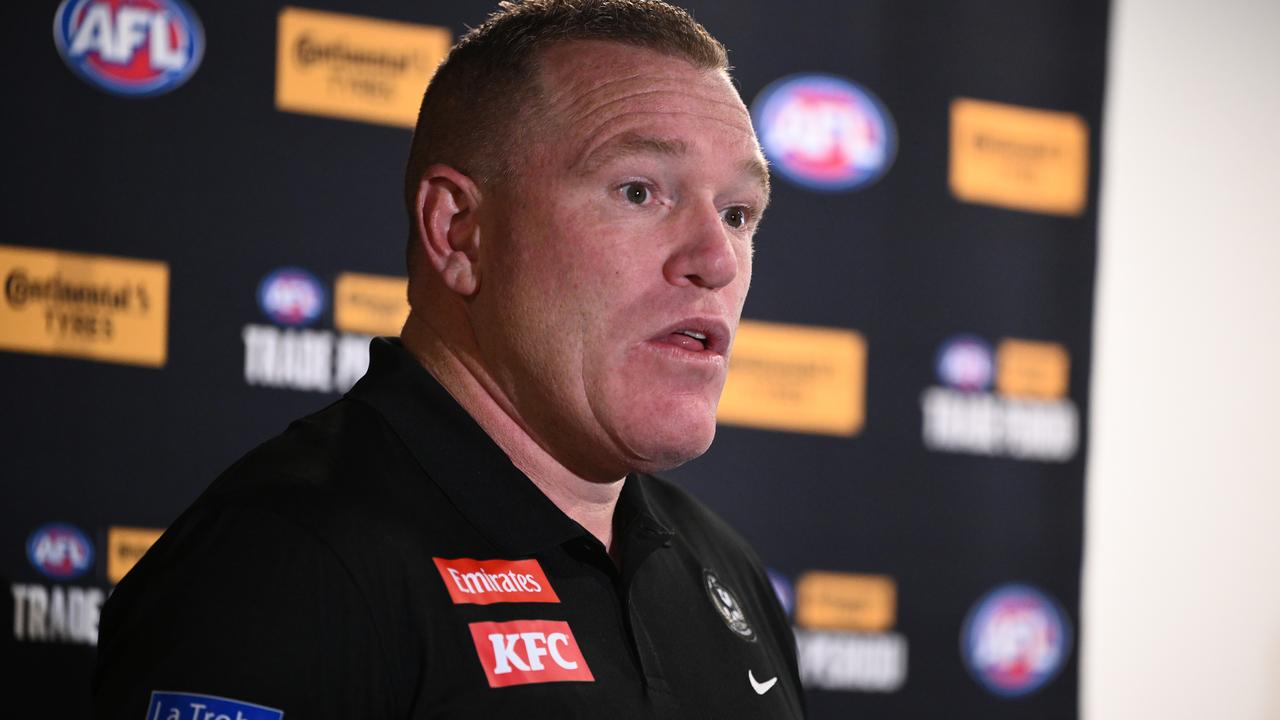 Collingwood list manager Justin Leppitsch.