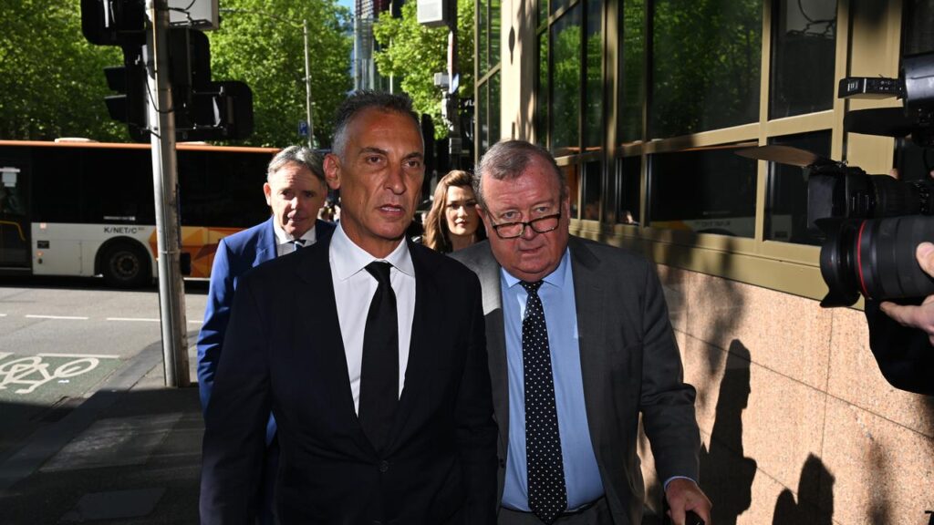 Antony Catalano has appeared in court after being charged with assaulting his wife.
