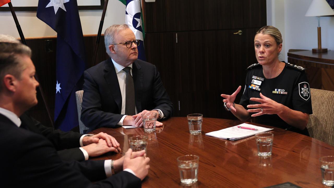 Anthony Albanese and Krissy Barrett