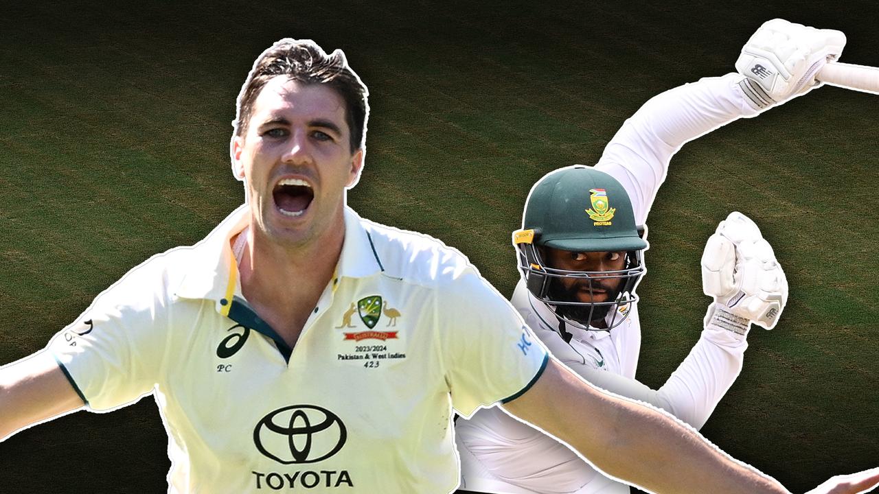 Pat Cummins and Temba Bavuma.