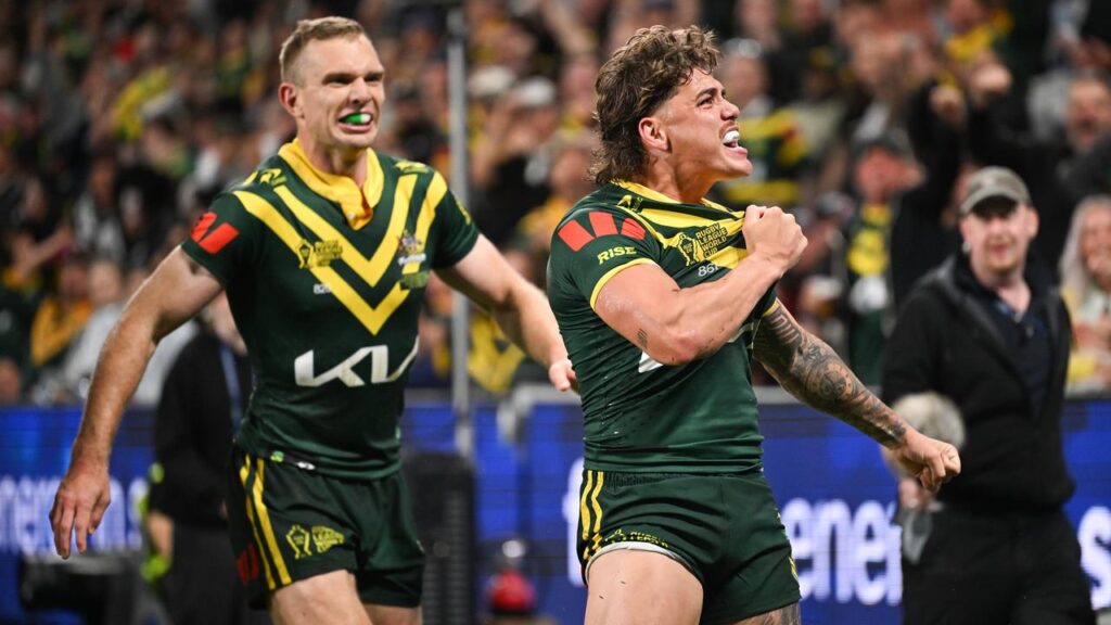 Reece Walsh looks in the box seat to wear Australia’s No.1 jersey for the rest of the World Cup.
