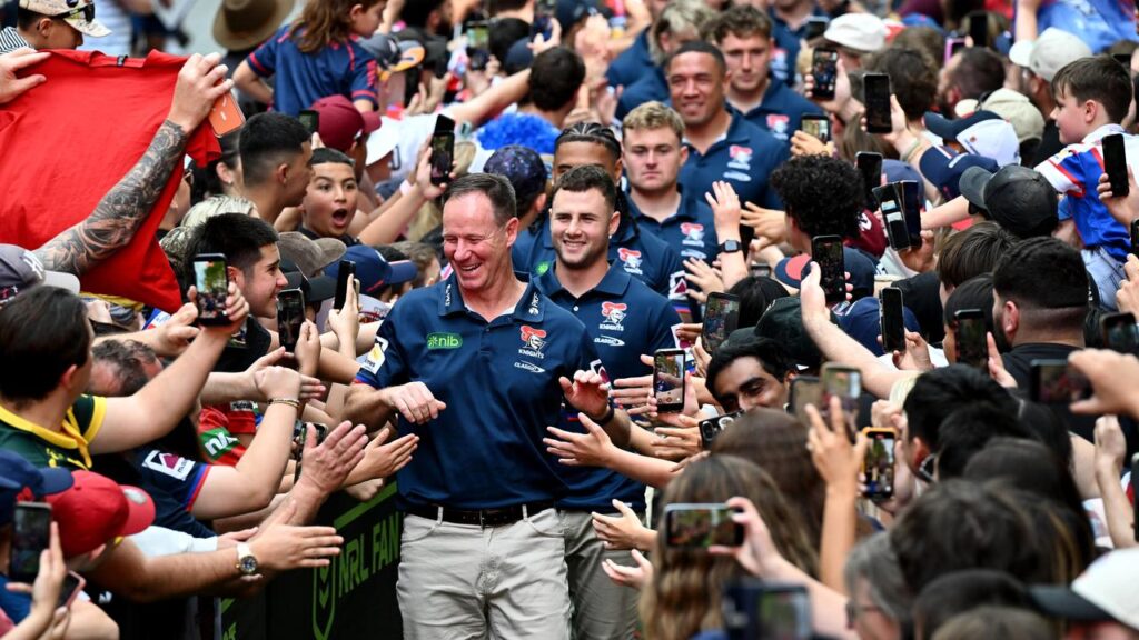 The Knights are soaking up the love ahead of the grand final, but rallying around Phoenix Crossland.
