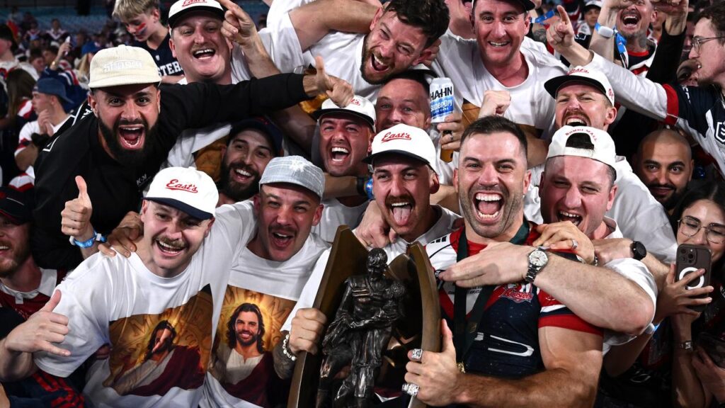 James Tedesco is hailed by the Roosters’ faithful after conquering his final rugby league frontier.
