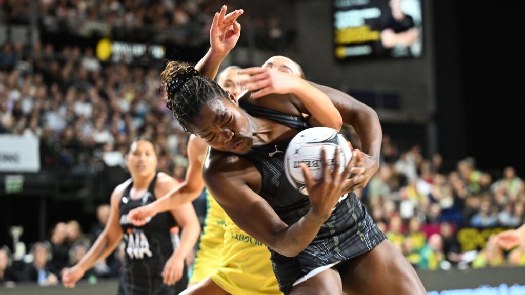 Grace Nweke has starred in another trans-Tasman netball win for New Zealand.
