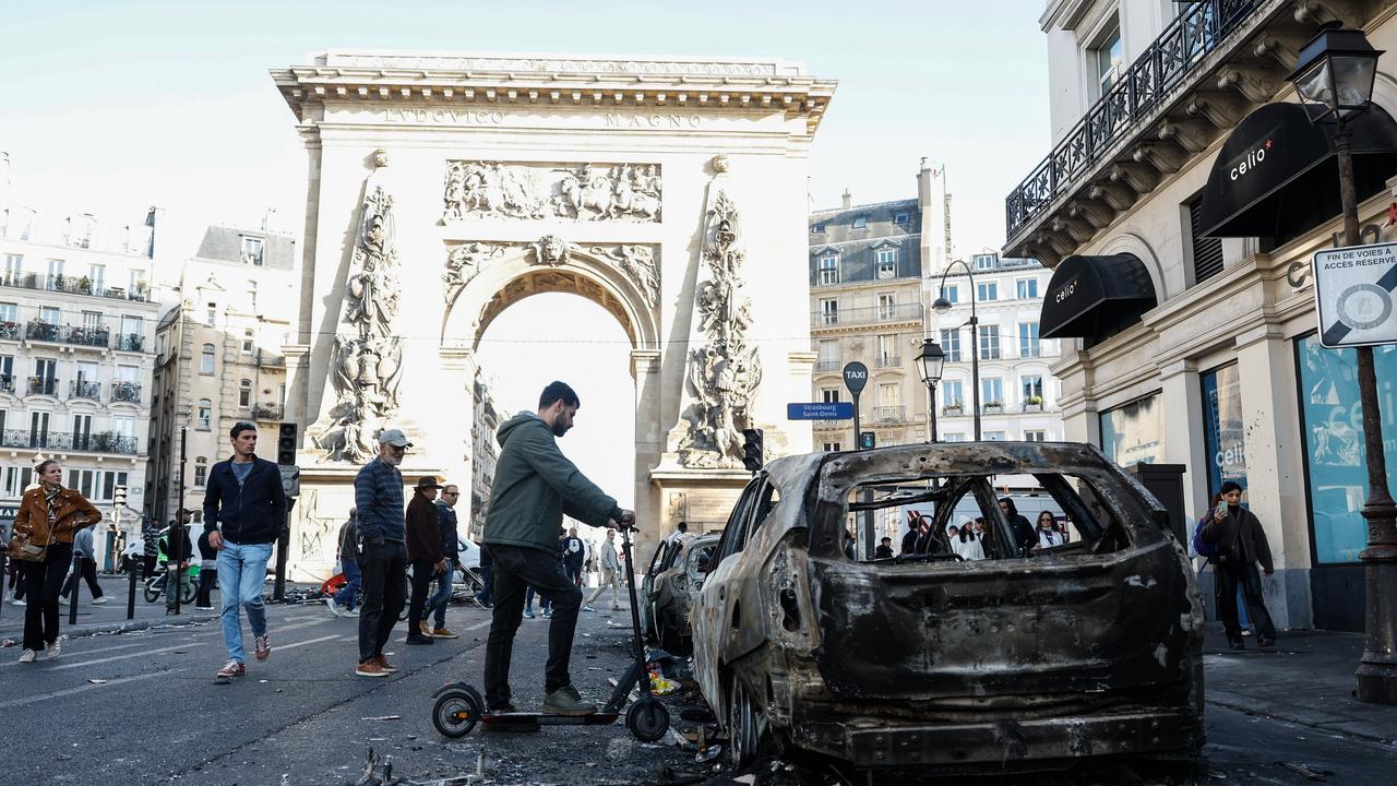 Aftermath of riots in Paris