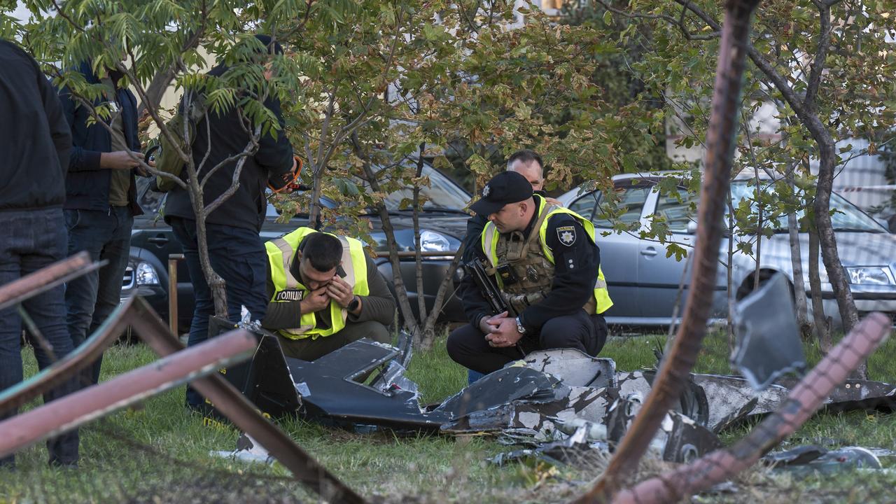 Russian drone debris falls near Kyiv