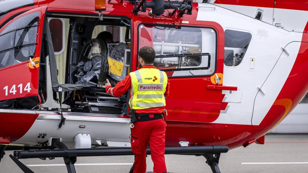 A woman treated for Ebola in Nigeria has been transfered to Switzerland with her husband.
