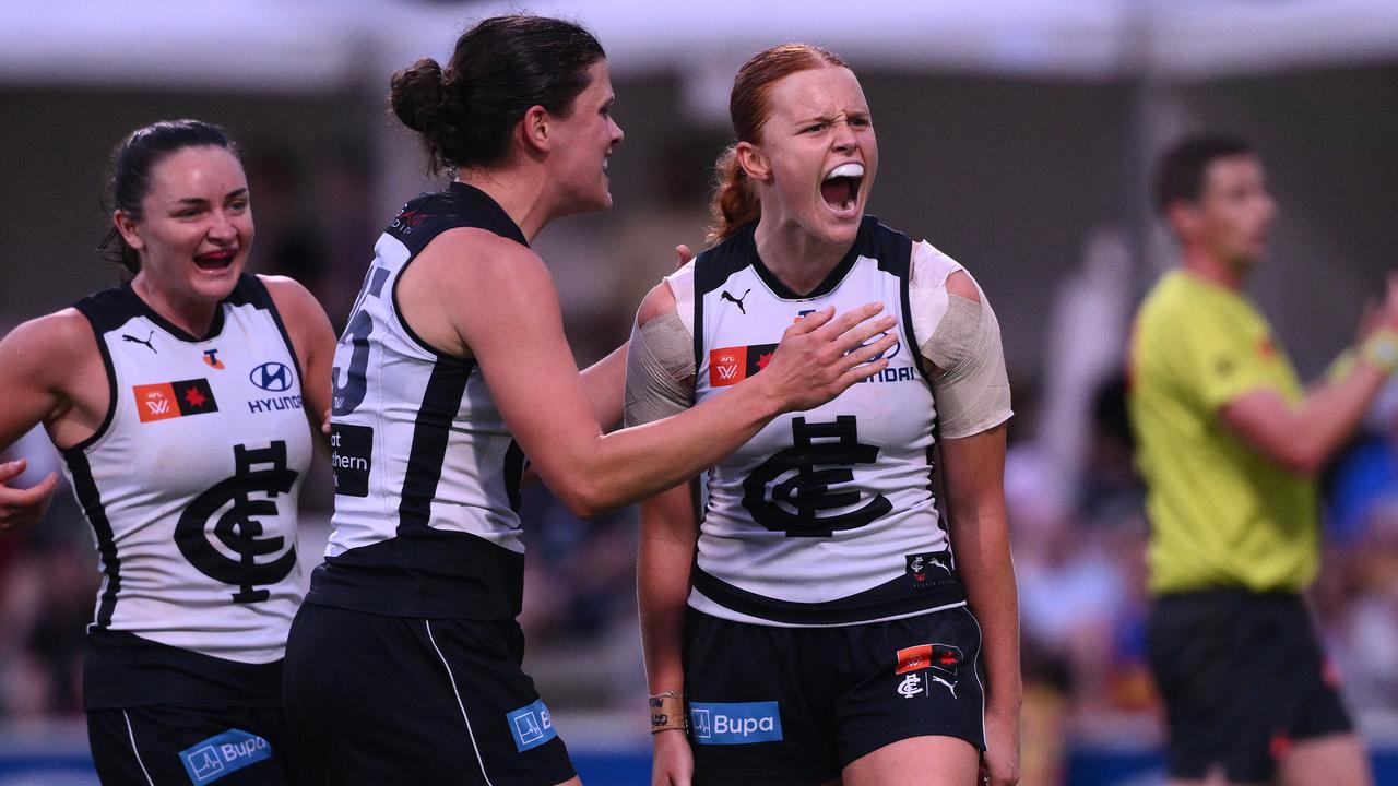 Sophie McKay celebrates
