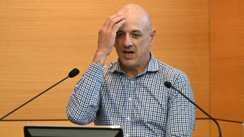Cross River Rail Project site manager Justin Bishop has given evidence to the CFMEU inquiry.
