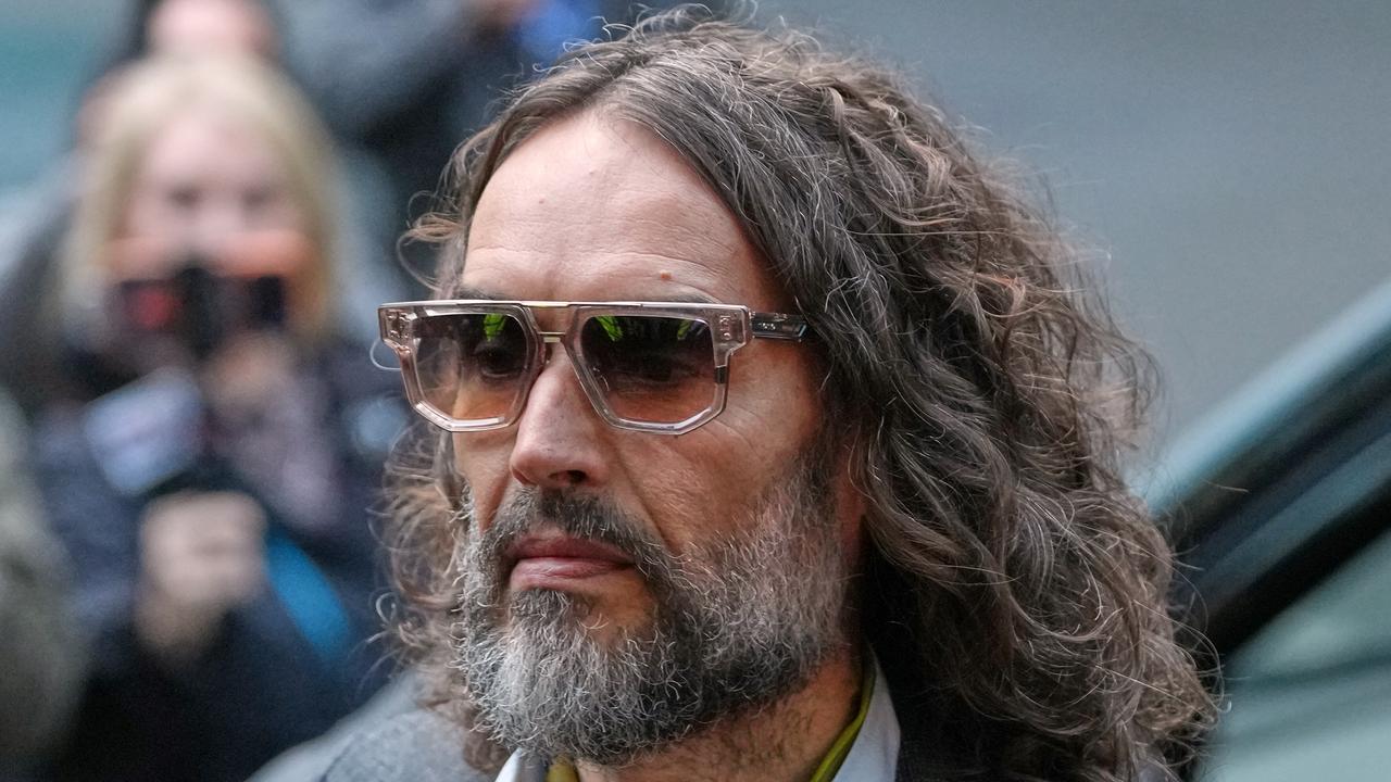 Russell Brand arrives at Southwark Crown Court in London