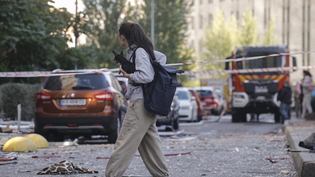 An evening drone strike was the latest in a series of attacks spanning Kyiv’s Dnipro River.

