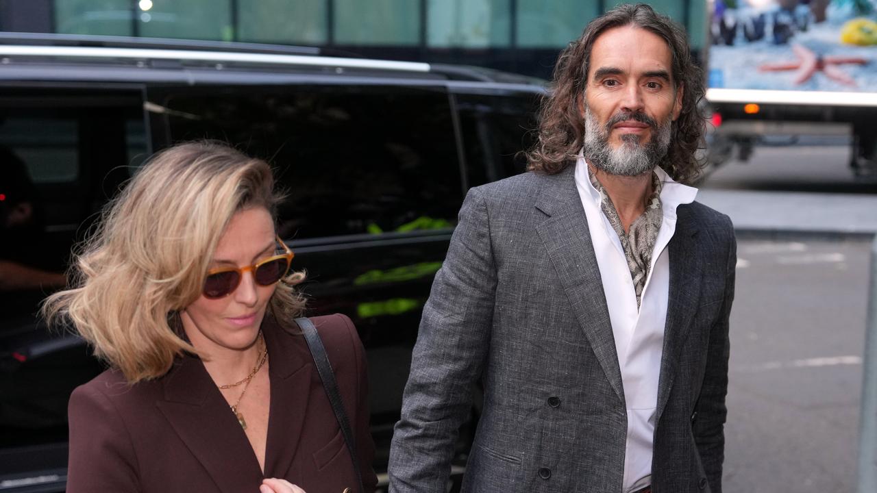The comedian and actor is supported by his wife Laura Brand.