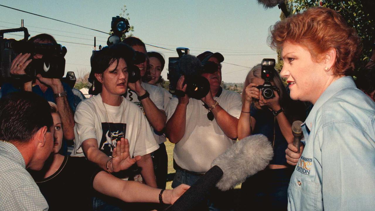 Pauline Hanson in Ipswich in 1998