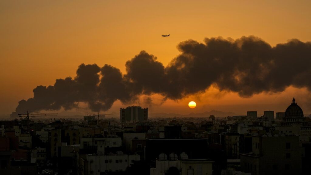Missiles have hit the airport in Yemen’s port city of Aden.
