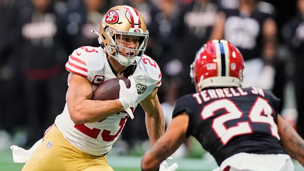 San Francisco 49ers running back Christian McCaffrey