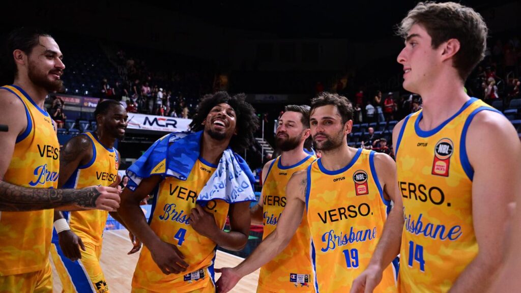 Brisbane are into the NBL top six, thanks to a 17-point win over the Hawks in Wollongong.
